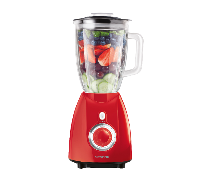 Sencor SBL 5372RD 500W 1.7 Litre 6 Speed Glass Blender - Red - Zoom Image 1