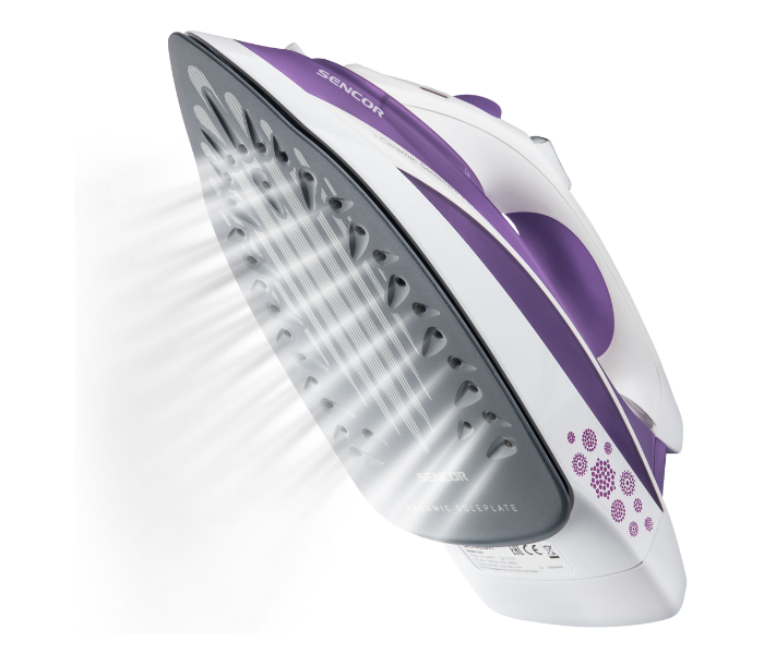 Sencor SSI 8441VT 2200W Steam Iron - White and Purple - Zoom Image 2