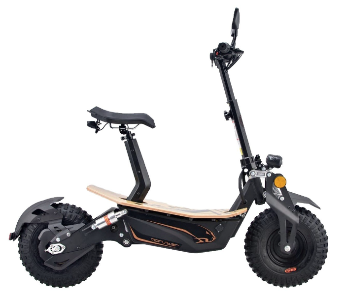 For All 2000W Monster Electric Scooter - Black - Zoom Image 2