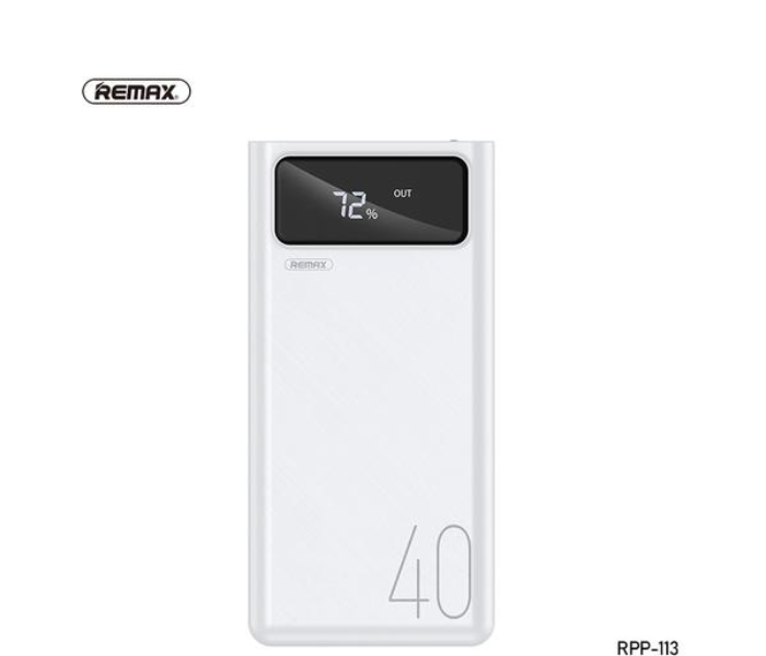 Remax RPP-113 40000mAh Power Bank  - White - Zoom Image 4