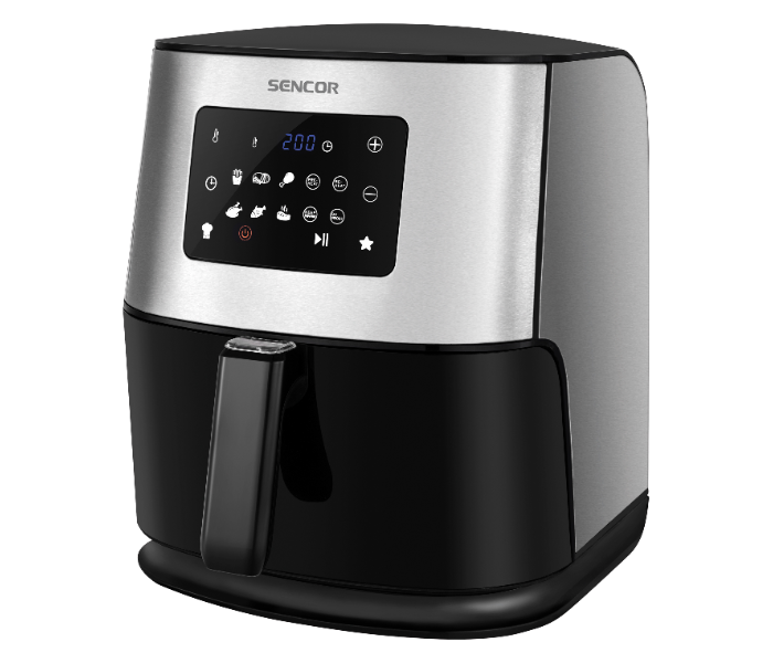 Sencor SFR 6100BK 1700W 6 Litre Air Fryer - Black and Silver - Zoom Image 1