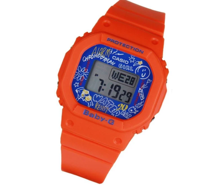 Casio Baby-G BGD-560SK-4DR Graffiti Digital  Watch For Women - Orange - Zoom Image 1