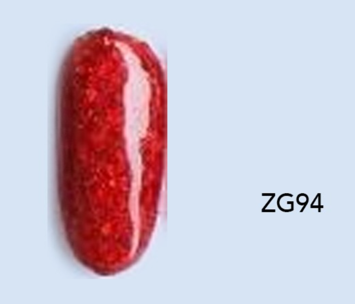 D Ellse ZG94 15ml Professional Glitter Gel Nail Polish - Red - Zoom Image 6