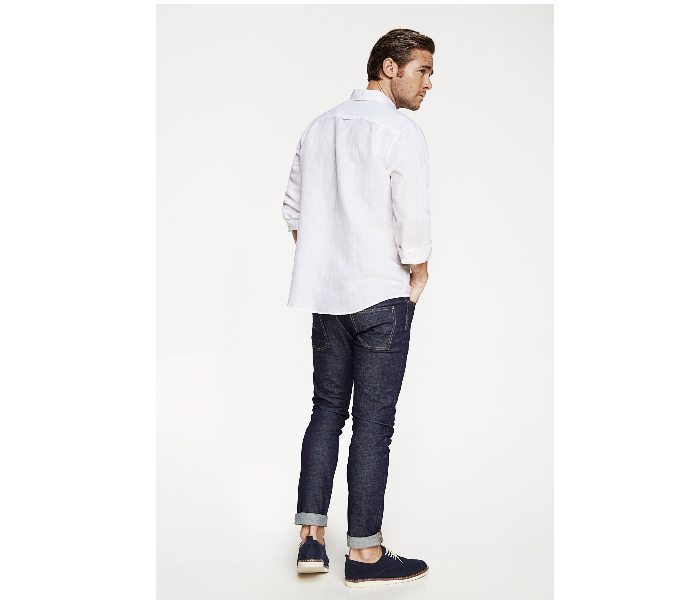 Springfield 099321299 XXL Linen Shirt for Men - White - Zoom Image 3