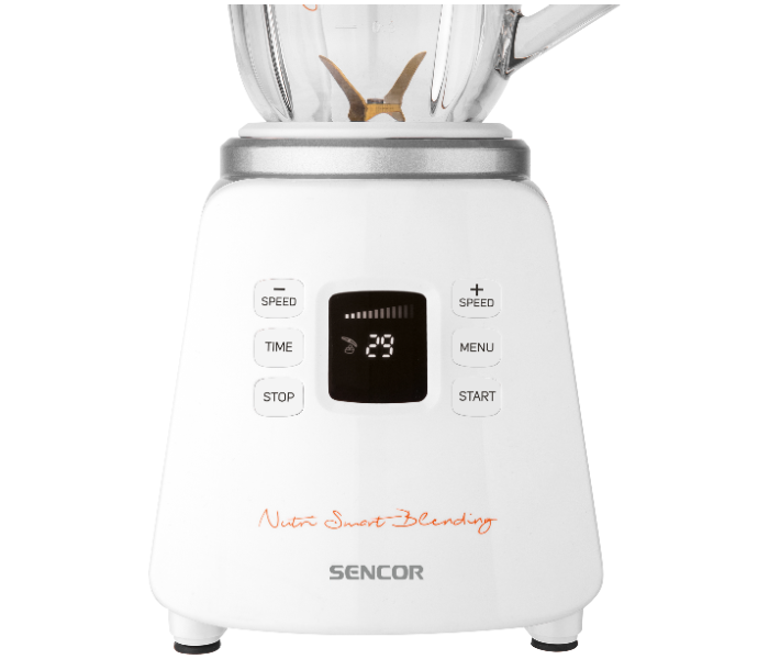 Sencor SBL 4870WH 800W 1.5 Litre 12 Speed Glass Blender Set with Smoothie Blender- White - Zoom Image 5