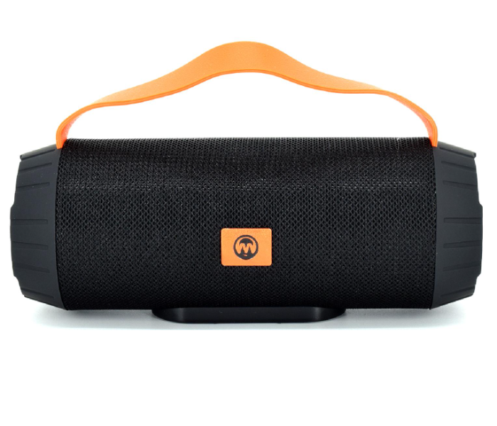 Microdigit MRS374T Mini Portable Bluetooth Speaker with Torch Light - Black and Orange - Zoom Image 1