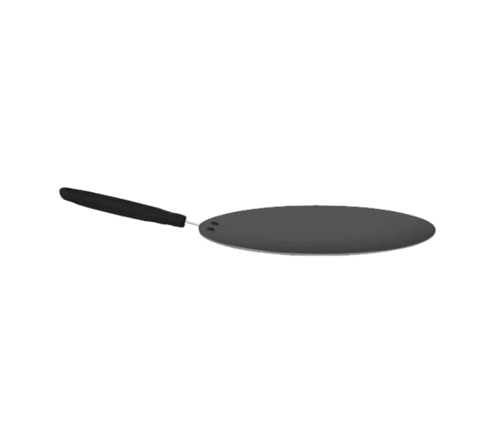 Homeway HW241 30cm Nonstick Concave Tawa - Black - Zoom Image 2