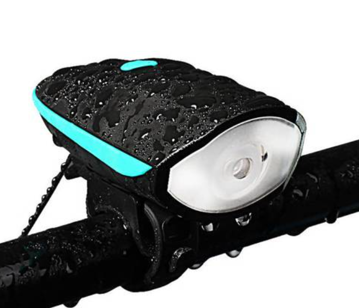 Waterproof Bicycle Light with Horn - Blue - Zoom Image 1