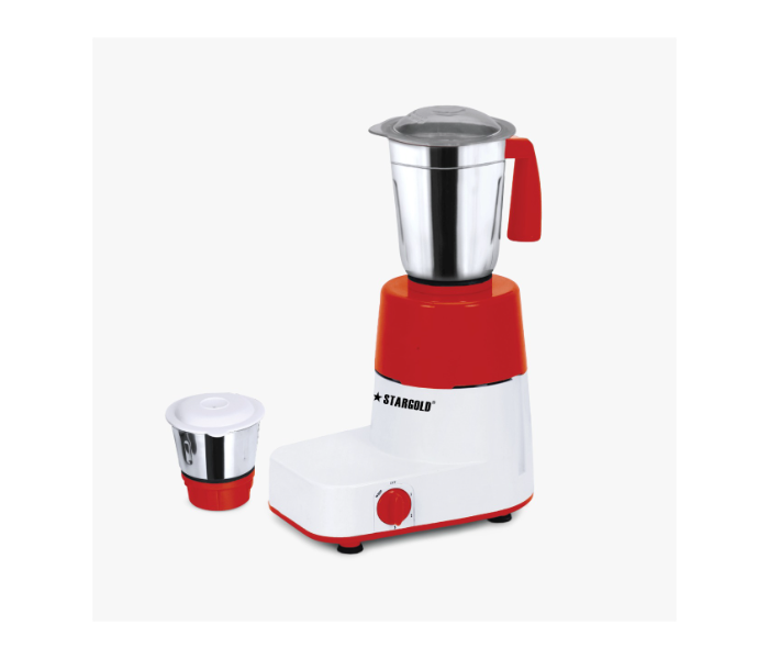 Stargold SG-1372 2 In 1 Steel Mixer Grinder  - White and Red - Zoom Image