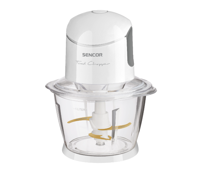 Sencor SCB 5100WH 500W 1000ml Glass Food Chopper with Titanium Blades -White - Zoom Image 1