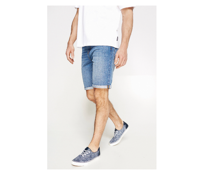 Springfield 001338218 EU30 Denim Bermudas for Men - Light Blue - Zoom Image 2