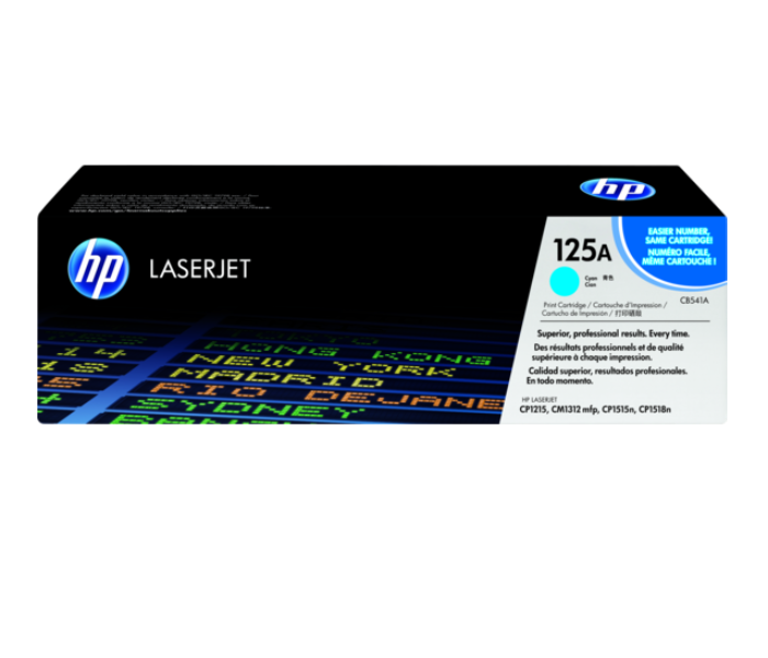 Hp CB541A 125A Laserjet Toner Print Cartridge - Cyan - Zoom Image