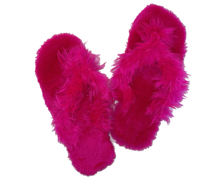 Casual LFV56 US 08 Daily Wear Soft Flat Home Slippers for Women - Dark Pink - Zoom Image