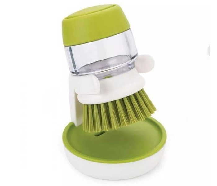 Generic Dishwasher Soap Dispensing Palm Brush With Storage Stand - Zoom Image 1