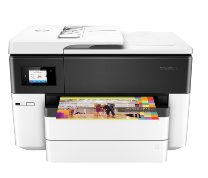 HP G5J38A OfficeJet Pro Wide Format 7740-G5J38A Wireless All-in-One Printer - White - Zoom Image 1