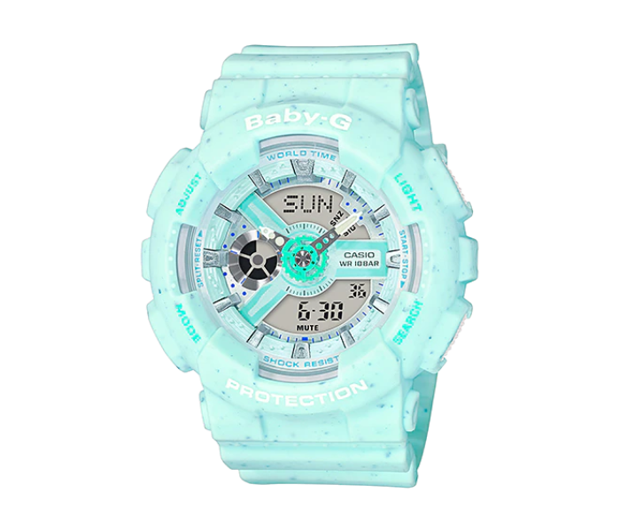 Casio Baby-G BA-110PI-2ADR Turquoise Dial Analog-Digital Watch For Women - Turquoise - Zoom Image 1