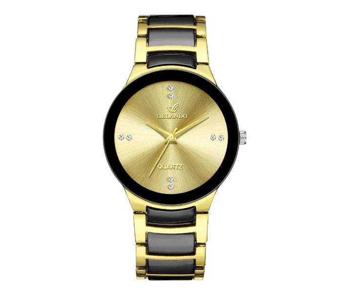 Men Watches Luxury Gold Stainless Steel ORLANDO Quartz Wristwatches Fashion  Business Watch Relogio Masculino - AliExpress