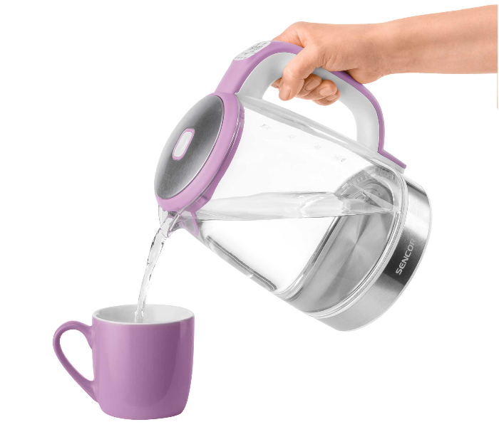 Sencor SWK 2198RS 2200W 2 Litre Glass Kettle - Pink - Zoom Image 8