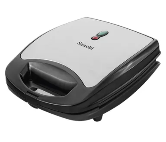 Saachi NL-2M-1544 920W 2 In 1 Non Stick Sandwich Maker - Black and Silver - Zoom Image