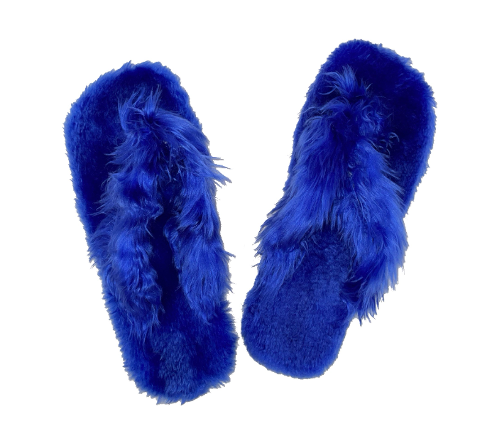 Casual LFV56 US 08 Daily Wear Soft Flat Home Slippers for Women - Blue - Zoom Image