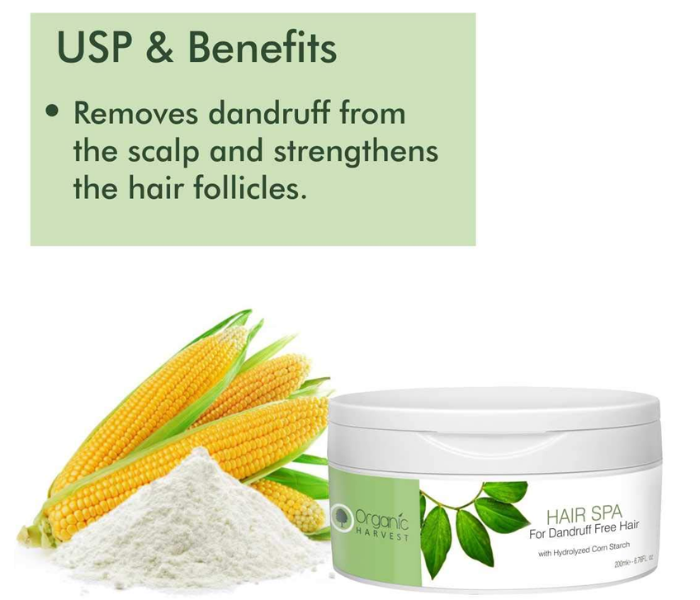 Organic Harvest 200 gm Dandruff Free Hair Spa - Zoom Image 3