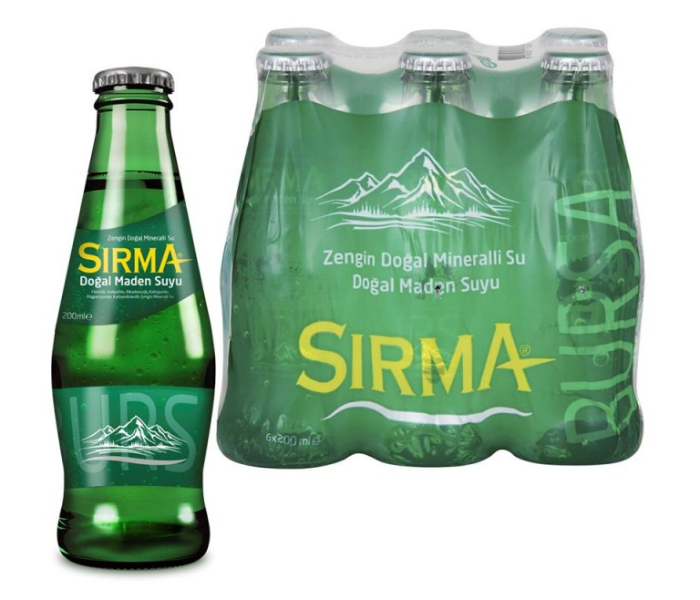 Sirma 200ml 6 Piece Sparkling Natural Mineral Water - Zoom Image