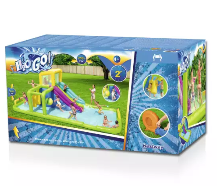 Bestway 53387 710 x 310 x 265 cm H2OGO Splash Course Mega Water Park  - Zoom Image 4