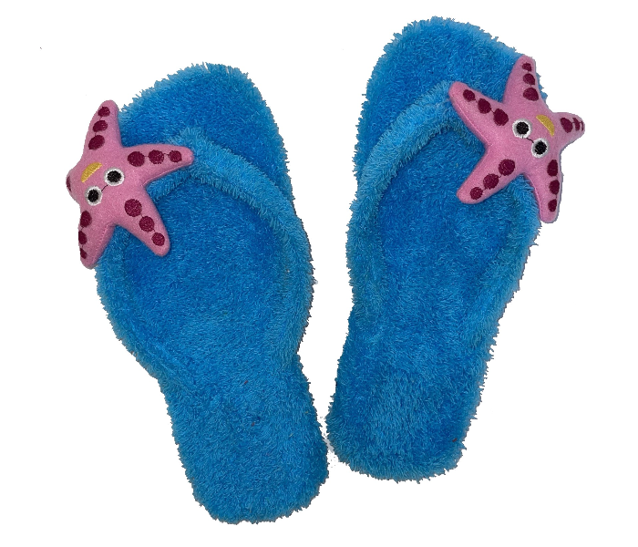 Casual LFV100 US 08 Starfish Design Daily Wear Soft Flat Home Slippers for Women - Light Blue - Zoom Image