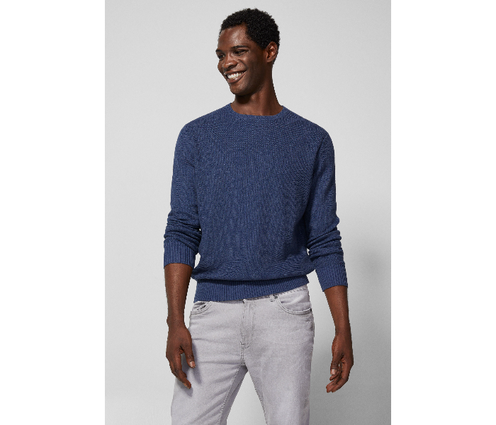 Springfield 003425813 Medium Basic Winter Knitwear for Men - Medium Blue - Zoom Image 1