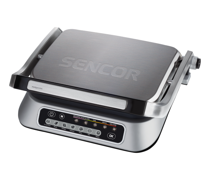 Sencor SBG 6030SS 2100W 3 Operating Position Intelligent Grill with 7 Programs - Silver(Duplicate) - Zoom Image 1