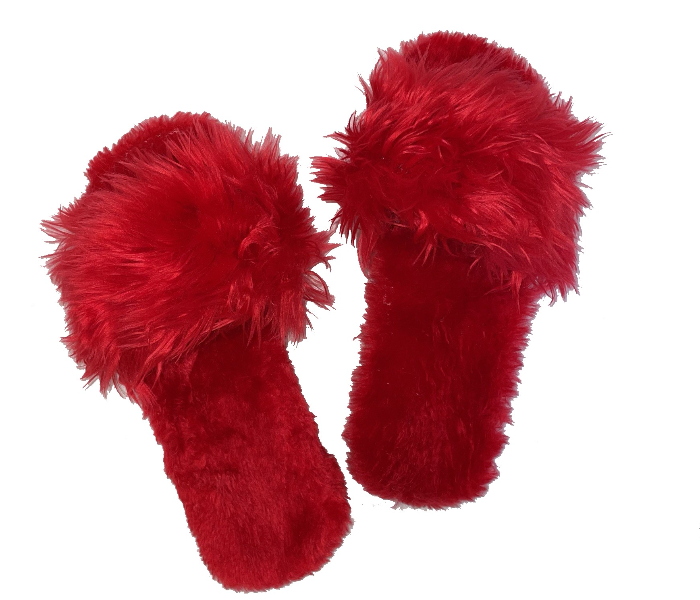 Casual LFO26 US 07 Daily Wear Soft Flat Home Slippers for Women - Red - Zoom Image