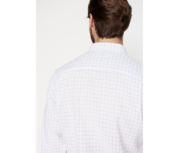 Springfield 099323999 Medium Linen Shirt for Men - White - Zoom Image 4