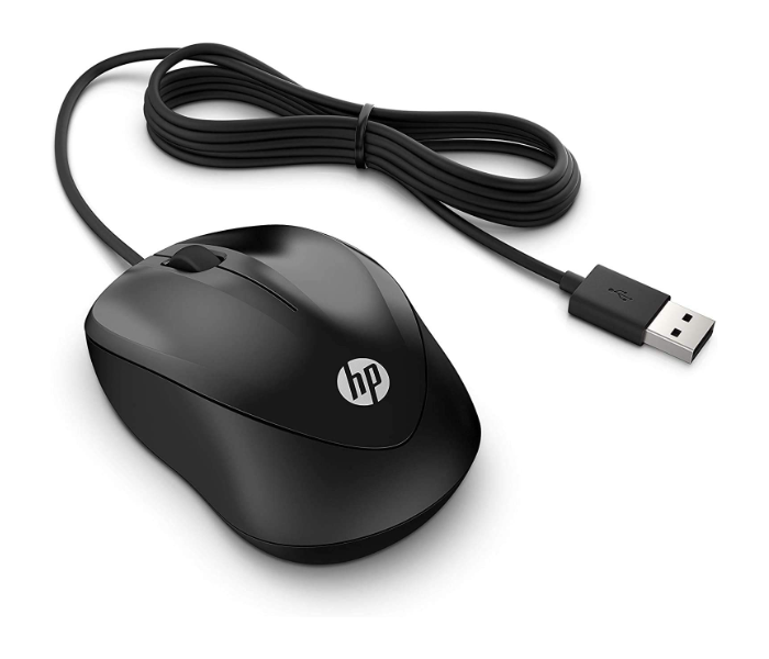 HP 4QM14AA 1000 Wired Mouse - Black - Zoom Image 3