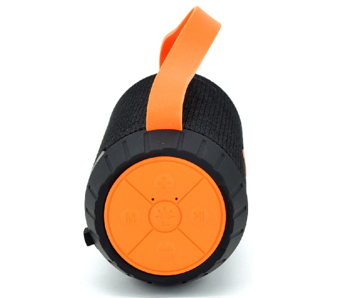 Microdigit MRS374T Mini Portable Bluetooth Speaker with Torch Light - Black and Orange - Zoom Image 2