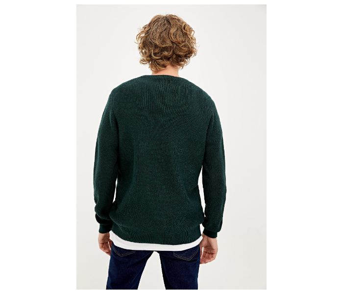 Springfield 003668420 XXL Basic Winter Knitwear for Men - Dark Green - Zoom Image 4