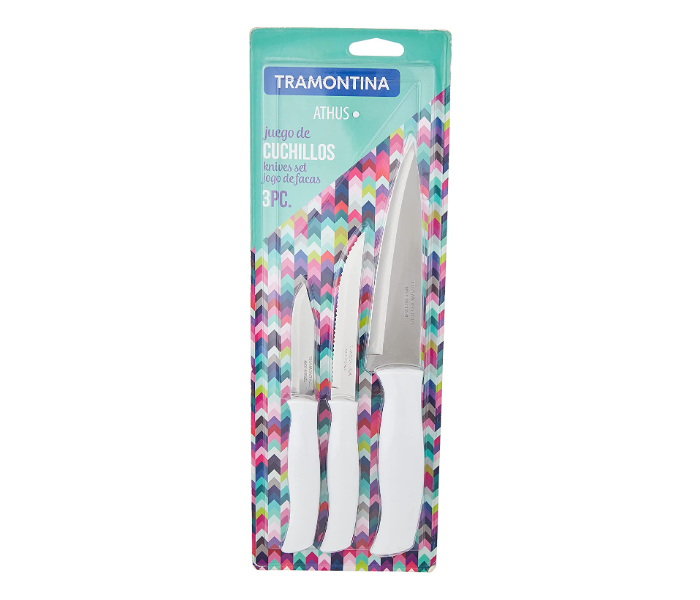 Tramontina 230988960 Set of 3 Pieces Cutlery Set - White - Zoom Image