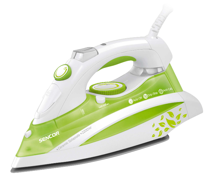 Sencor SSI 8440GR 2200W Steam Iron - White and Green - Zoom Image 1