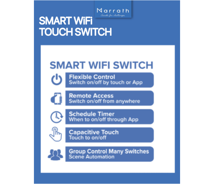  Marrath Smart Wifi Touch Switch 3 Gang - Zoom Image 5