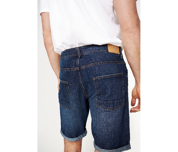 Springfield 001339011 EU30 Denim Bermudas for Men - Dark Blue - Zoom Image 4