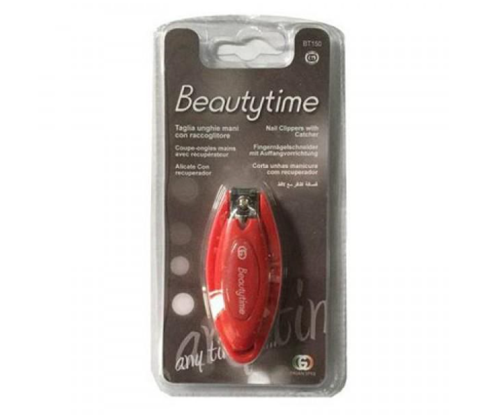 Beautytime BT150 Nail Clipper with Catcher - Red - Zoom Image