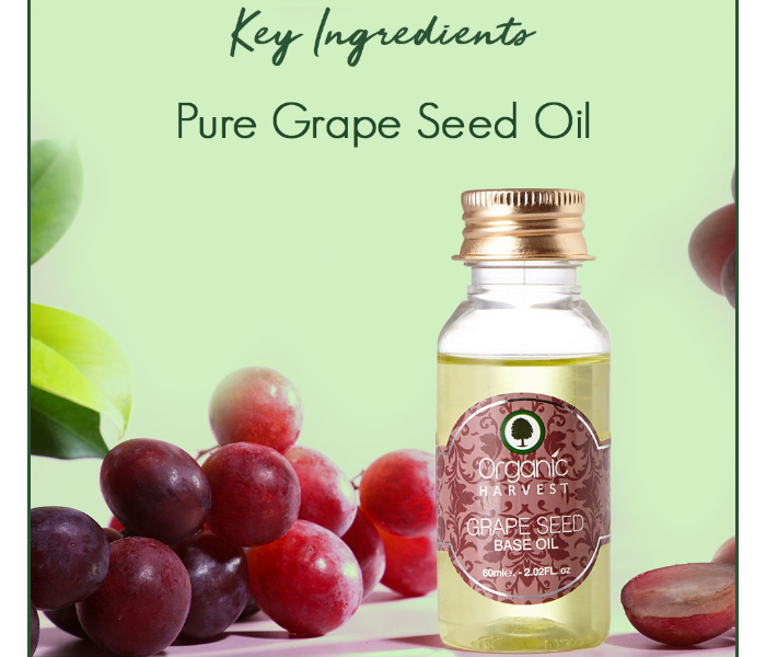 Organic Harvest 60 ml Grape Seed Base Oil - Zoom Image 5