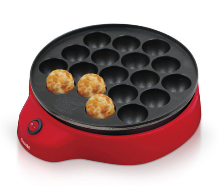 Saachi DM1852 700W 18 Pits Non Stick Dumpling Maker with Adjustable Thermostat - Red - Zoom Image 1