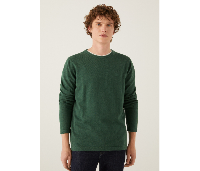 Springfield 140938727 Medium Knitwear for Men - Green - Zoom Image 3