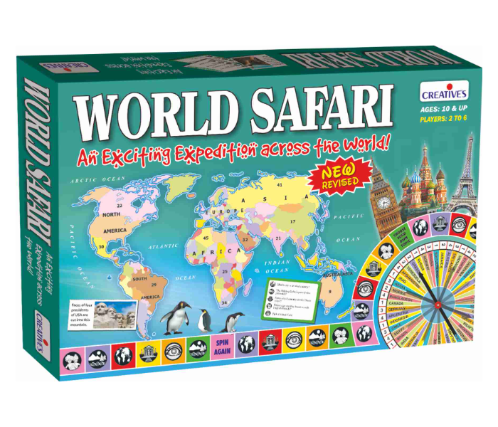 JMsouq Creative Educational CE00811 World Safari Educational Game for Kids - Zoom Image 1