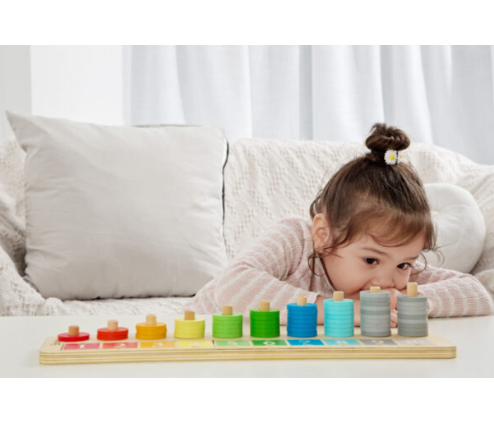 Classic World 54556 Wooden Counting Stacker Toy for Kids - Zoom Image 2