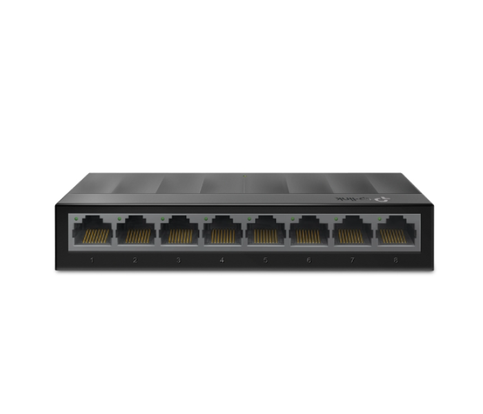 TP-Link 8-Port 10 100 1000Mbps Desktop Switch LS1008G - Black - Zoom Image 1