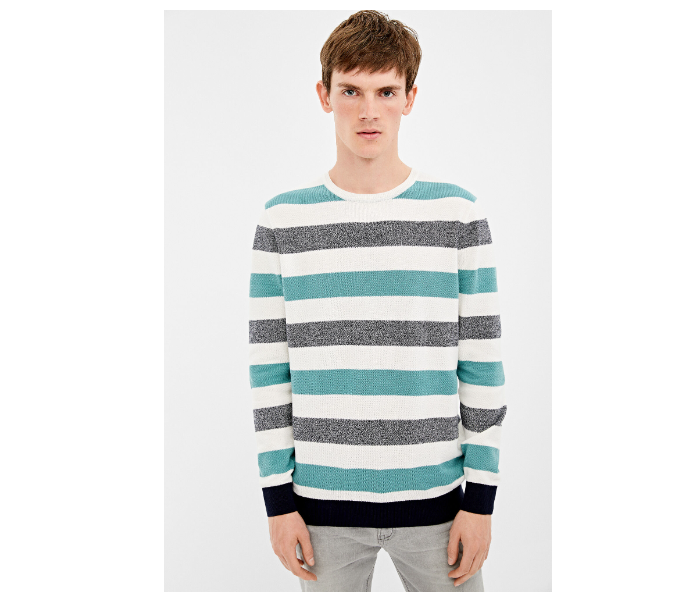 Springfield 140664796 XXL Knitted Jumper for Men - Ivory - Zoom Image 2