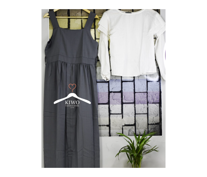 Kiwo 2 Pcs XXL Full Set Long Top - Gray - Zoom Image