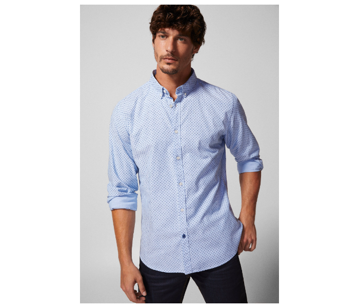 Springfield 150481914 Small Shirts for Men - Medium Blue - Zoom Image 1