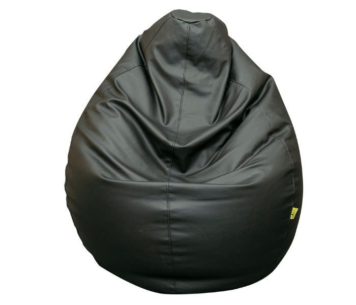 Lazy Panda EBLAXL XL Eco Leather Bean Bag - Black - Zoom Image 2